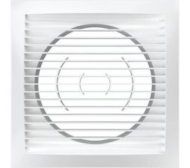 Решетка вентиляционная 1515РС10Ф приточно-вытяжная (150x150 мм; с фланцем 100 мм; АБС) ERA 233-082 