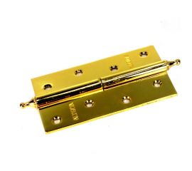 Петля Левша ALTEZTA 1007 120х75х2,5 мм, накладная, с короной, золото, левая У1-7680.Зл 