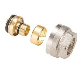 Обжимной фитинг для полиэтиленовой и металполимерной трубы (евроконус) MVI 3/4"х16x2.0 MC.402.05 