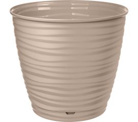 Горшок для цветов Idiland saffron 5.4 л, с поддоном, бежевый 692216103БЕЖ 
