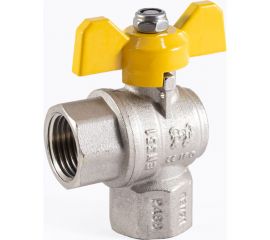 Шаровой угловой кран для газа PROFACTOR PF GAS ручка бабочка, в/в 1/2 дюйма PF GBV 333A 