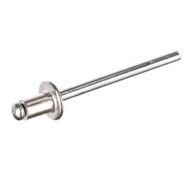 Заклёпка вытяжная алюминий/оцинкованная сталь (200 шт; 4х6 мм) Качественный КРЕПЕЖ 0200687 КЧ 