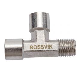 Тройник Т-образный FFM 1/4" Rossvik A133/2 