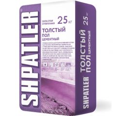 Ровнитель для пола Шпатлер Толстый пол 25 кг Ш00016 