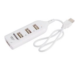 Разветвитель USB 2.0 на 4 порта белый REXANT 18-4105-1 