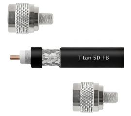 Кабельная сборка VEGATEL 5D/FB Titan N-male - N-male 10м R10847 