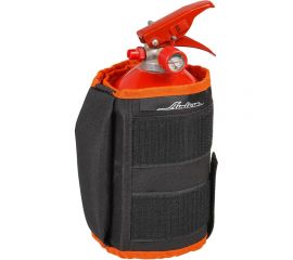 Автомобильный чехол-фиксатор для огнетушителя ОП-1-ОП-5 Airline полиэстер, черн./оранж. AO-HE-25 