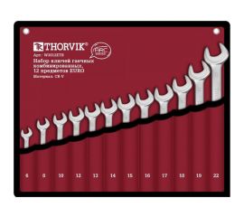 Набор гаечных комбинированных ключей THORVIK W3S12ETB ARC 12 предметов EURO 52604 