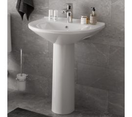 Умывальник Gesso W 101 HOME De Luxe c болтами крепления, сливным хромированным кольцом 9 010 256 