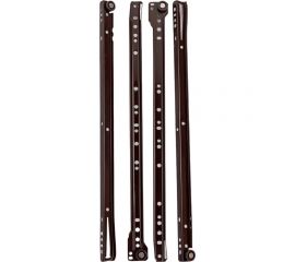 Роликовые направляющие Локри 450 мм, коричневые, 2 шт. EDS003-L450 MM BROWN 