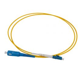 Патч-корд Hyperline FC-S2-9-LC/UR-SC/UR-H-1M-LSZH-YL волоконно-оптический (шнур) SM 9/125 242784 