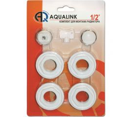 Комплект для монтажа радиатора AQUALINK 1/2, 7 элементов 4583 