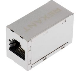 Проходной экранированный адаптер REXANT RJ-45(8P-8C), FTP категория 6, гнездо-гнездо 03-0109 