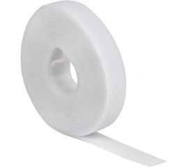Хомут-липучка EKF 16 мм, 5 м, ролл, белый PROxima hlft-1-w 