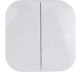 2-клавишный выключатель для открытой установки IEK Glory вс20-2-0-хб 10А, белый EVH20-K01-10 