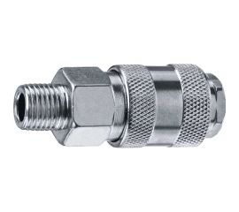 Переходник ЗУБР Профессионал 1/4"M - рапид муфта 64911-1/4 