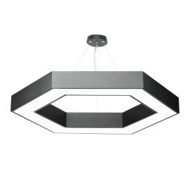 Светодиодный светильник ЭРА Geometria Hexagon SPO124B40K051 51Вт 4000К 3900Лм IP40 черный Б0050557 