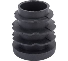 Внутренняя заглушка для трубы Tech-Krep D25 мм, черный пластик, 4 шт. пакет 150038 