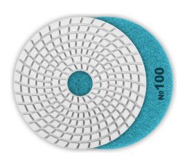 Алмазный гибкий шлифовальный круг для мокрого шлифования ЗУБР 125 мм, №100 29867-100 