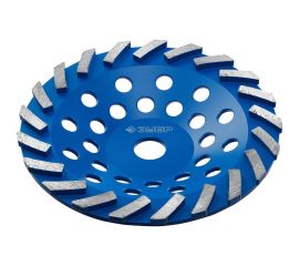 Сегментная алмазная чашка ЗУБР Профессионал Турбо 180 мм 33370-180_z01 