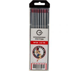 Вольфрамовые электроды WT 20 3x175 мм, красные, 10 шт Start WT2030175U 