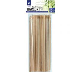 Бамбуковые шпажки-шампуры для шашлыка Белый Аист 200 мм, 100 шт 607570 