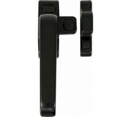 Оконная ручка-засов Amig алюминий, черная, левая Gamma (IZ) NE 