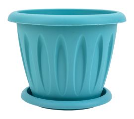 Горшок для растений Martika Фелиция колор 0.4л, диам. 105 мм, с поддонником С101К 