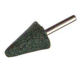Шарошка абразивная по камню мрамору кафелю хвостовик 6 мм конус с закруглением 25x35 мм FIT IT 36981 