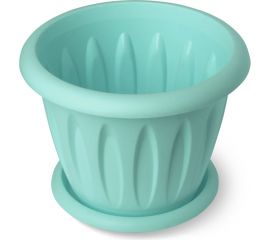 Горшок для растений Martika Фелиция колор 0.9л, диам. 140 мм, с поддонником С102К 