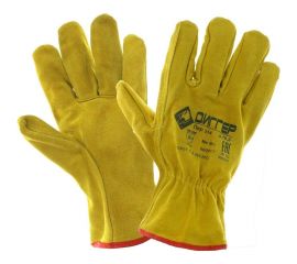 Цельноспилковые перчатки Диггер желтые пер314 