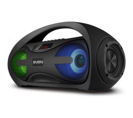 Портативная колонка SVEN АС PS-425 черная, 12 Вт, Bluetooth, FM, USB, microSD, LED-дисплей, 1500 мА*ч SV-019624 