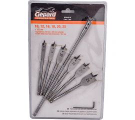 Набор сверл перьевых по дереву 8 предметов Gepard GP0415-8 