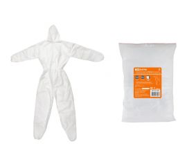 Защитный комбинезон TDM ""Каспер-2"", на молнии и с капюшоном, р. 187x160, 30 г/м2, белый, SQ1016-0302 