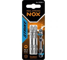 Бита impact STRIKE (2 шт; Pz3х60 мм; карта; Е6.3) NOX 333360-2 