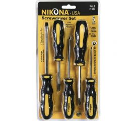 Набор отверток NIKONA из хромованадиевой стали, 5 предметов 27-263 