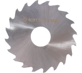 Фреза отрезная (80х1.0х22 мм; Р6М5; т3; Z=20; 6542 DIN 1837) ИНСТУЛС 00001284774 