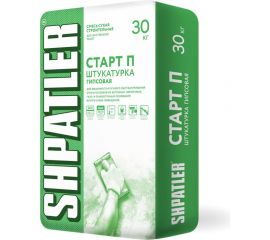Гипсовая штукатурка ШПАТЛЕР Старт Плюс 30 кг Ш00045 