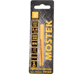 Сверло по металлу HSS-TiN 2х24х49 мм MosTek 1341020 