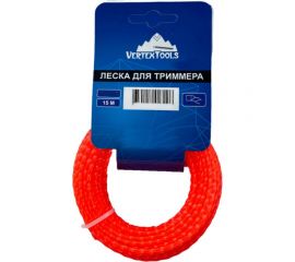 Леска (3 мм; 15 м; витой квадрат) для триммера vertextools YK-777-3-15 