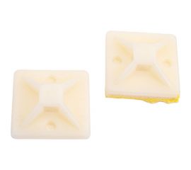 Самоклеящаяся площадка для хомутов duwi 20x20 мм, белая, упаковка 10 шт. 30205 6 