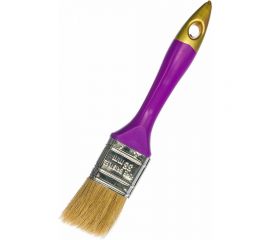 Плоская кисть с натуральной щетиной KRAFOR ПРОФИ №1.5/38мм, пластиковая ручка 005-0015 49218 