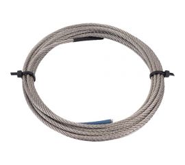 Нержавеющий трос KREPFIELD 3 мм, сталь А2, плетение 7x7, средней мягкости, 3 м 8379А2ТРОС3ММ-3 