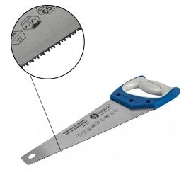 Ножовка по дереву 350 мм, шаг 2 мм/12 TPI, закаленный зуб, 3D-заточка КОБАЛЬТ 248-788 
