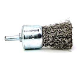 Щетка для дрели концевая 30 мм, с хв-м 6 мм, гофрированная нержавеющая сталь 0.30 мм 13-118 EuroBrush EB-E30SS 