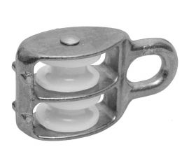 Двойной оцинкованный блок для троса, нейлоновый шкив 30мм 1шт - ярлык Tech-Krep 112731 