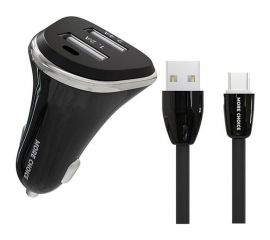 Автомобильное зарядное устройство More Choice 2USB, 2.4 A, для micro USB AC22m 