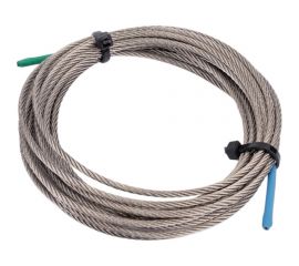 Нержавеющий трос KREPFIELD 2 мм, сталь А2, плетение 7x7, средней мягкости, 3 м 8379А2ТРОС2ММ-3 