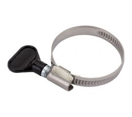 Червячный хомут с бабочкой СВК оцинкованный, w1/9 мм, 30 - 45 мм SVK-HW1045 