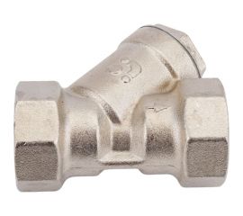 Сетчатый фильтр БАЗ никелированный Ду25 А50 угловой БАЗ.Ф.А50.25.Н 